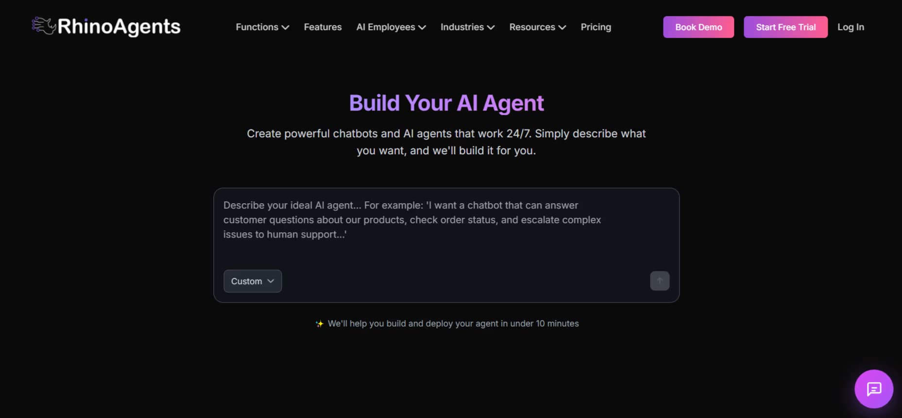 Rhino Agents Homepage